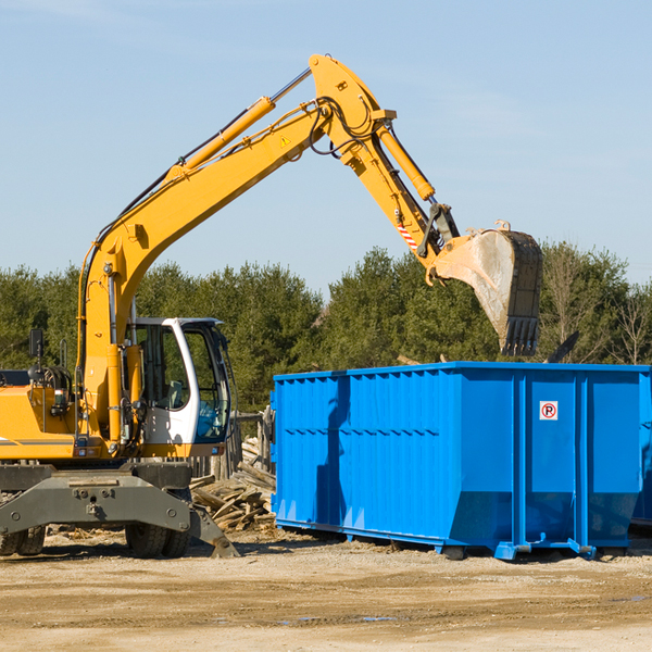 how does a residential dumpster rental service work in Como